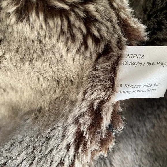 Vintage Jacket Women’s Medium Shearling Faux Suede MidLength Coat Faux Fur Lined - Picture 6 of 10